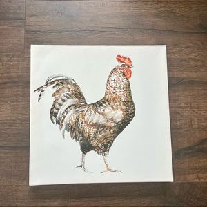 Rooster canvas wall art